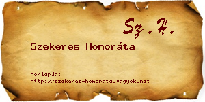 Szekeres Honoráta névjegykártya